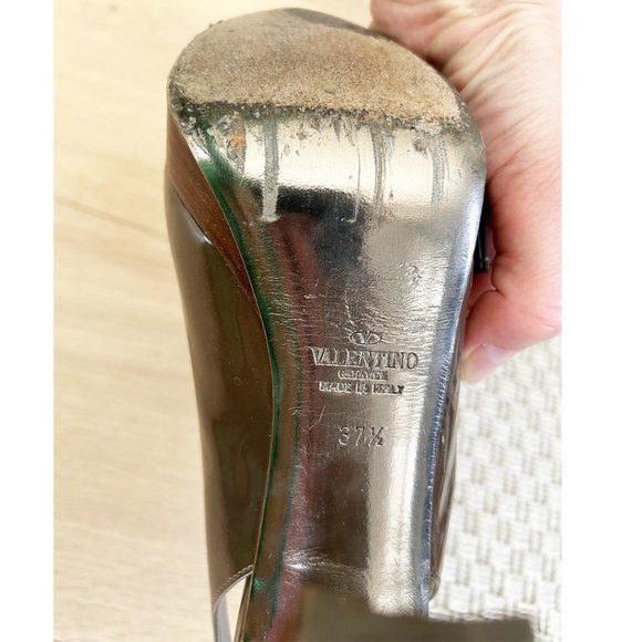 VALENTINO Platform Patent Leather Shoes, Size 7 1/2 - Picture 4 of 6